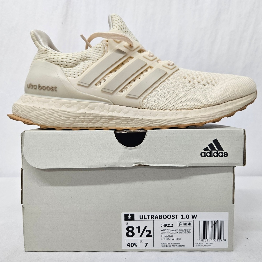 Adidas Ultraboost 1.0 Running Shoes JH9212 Wonder White Women's Size 8.5